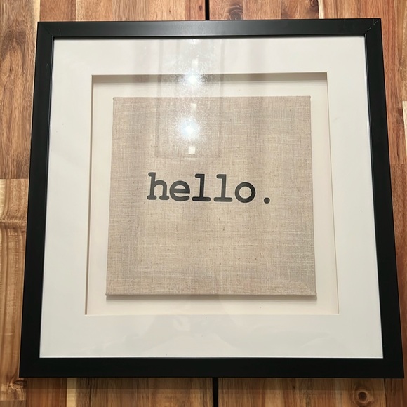 “Hello” Framed Picture - Picture 2 of 6